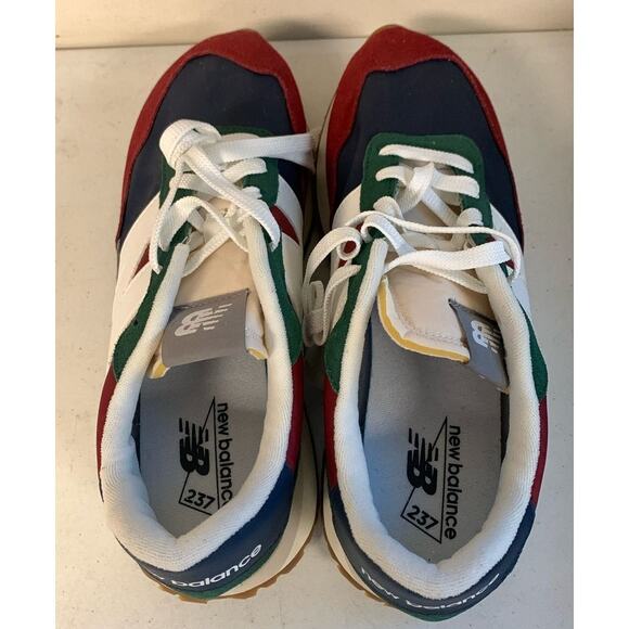 New Balance Men’s Size 11.5 The Intelligence Choice 237 Sneakers, Red Green Navy - Picture 6 of 8